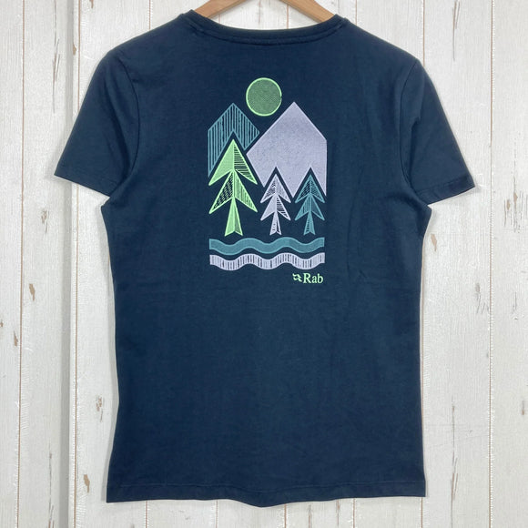 【Women's 10 ブラック系】 Rab ( ラブ ) トゥク ビスタ ティー Tuku Vista Tee QCC-17 Beluga z00058280 Beluga コットン ショートスリーブTシャツ クルーネック インナー シャツ トップス ウェア