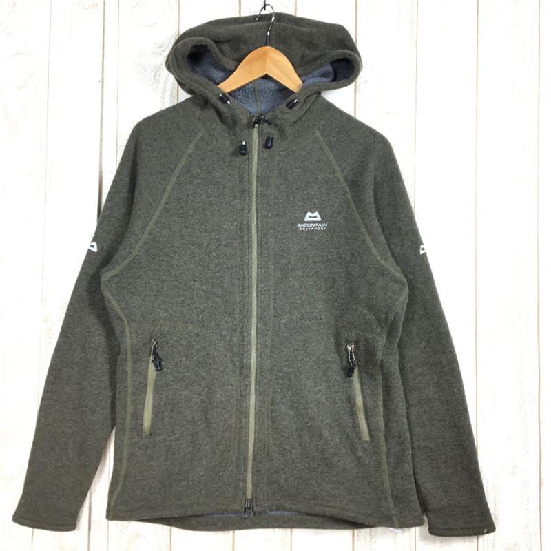 【Men's L グリーン系】 Mountain Equipment ( マウンテンイクイップメント ) シャモニー フーデッド ジャケット Chamonix Hooded Jacket ニット調 ウール混 フリース フルジップ フーディ 423178 Intern