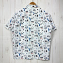 【Unisex XS ホワイト系】 Black Brick ( ブラックブリック ) ドライ アクティブ アロハ Dry Active Aloha ポリエステル ウェア トップス インナー シャツ ショートスリーブシャツ 化繊 z00060488  化繊 ショートスリー-2