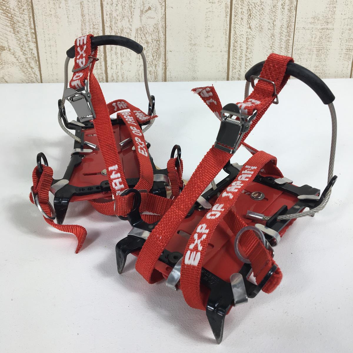 [One Size Black] Exp Of Japan (Expert of Japan) Super Little Bear Manji Sp Little Bear 卍 6P 6-prong Lightweight Crampons ST31 Crampons Crampons Winter Gear