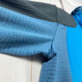 Montura Men's Stretch Color Hoody Jacket, Size Small, Blue. Polyester fleece outerwear jacket with Polartec Power Grid (z000).