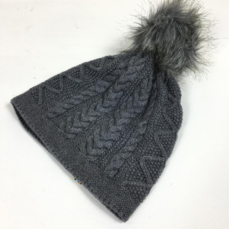 [Women's One Size Gray] Smartwool Women's Bunny Slope Wool Beanie SW000436 Women's Beanie Headwear Clothing Accessories Clothing