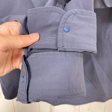 【Unisex 3 ネイビー系】 Axesquin Elements ( アクシーズクインエレメンツ ) ソフトシェル の ショート カラー シャツ Soft Shell Short Collar Shirt ナイロン ウェア トップス インナー シャツ ロングスリー