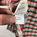 【Men's M グリーン系】 1994 Patagonia ( パタゴニア ) ヘビー フランネル シャツ Heavy Flannel Shirt Ombre Boxes / Auburn 生産終了モデル 入手困難 コットン ウェア トップス インナー シャツ ロ-14