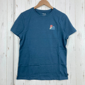 【Women's 10 ブルー系】 Rab ( ラブ ) トゥク ビスタ ティー Tuku Vista Tee QCC-17 Orion Blue z00058281 Orion Blue コットン ショートスリーブTシャツ クルーネック インナー シャツ トップス ウ