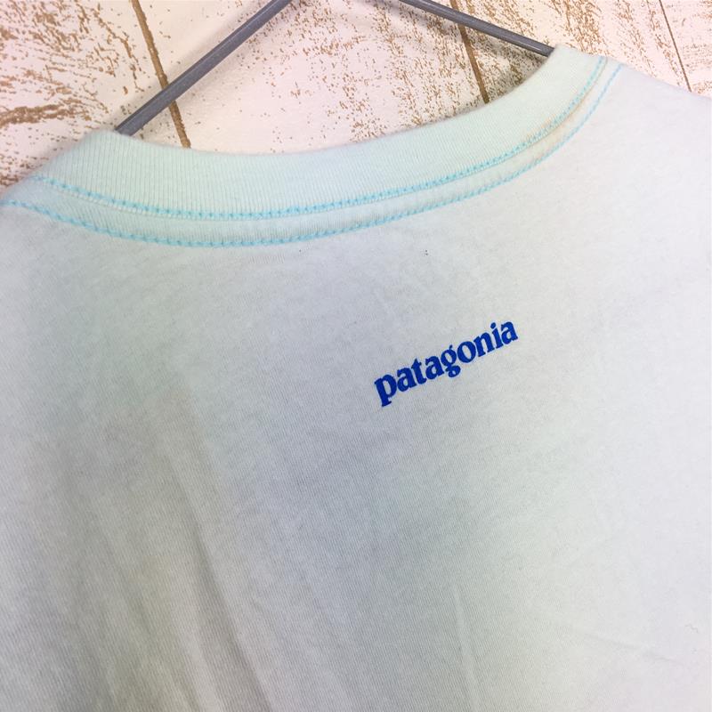 [Women's XS Blue] Patagonia Women's Savethewaves.Org Organic Cotton T-Shirt International Women's Cotton Short Sleeve T-Shirt Crew Neck Inner Shirt