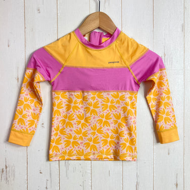 【Baby's 12-18M オレンジ系】 Patagonia ( パタゴニア ) ウォーター スプラウト ラッシュガード Water Sprout Rashguard ウェア トップス インナー シャツ ロングスリーブTシャツ クルーネック 化繊 z00058109  化繊