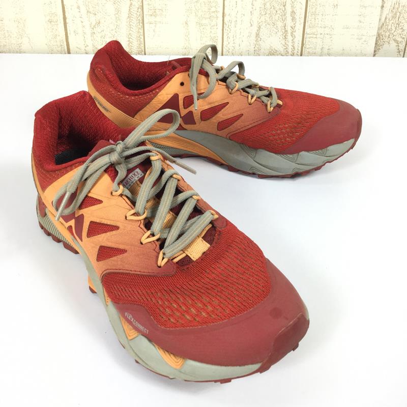 【Women's 23.5cm レッド系】 Merrell ( メレル ) アジリティピークフレックス2 E-メッシュ トレイルランニングシューズ J12556 Women's  トレイルランニングシューズ フットウェア