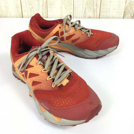 【女式23.5cm红色】Merrell Agility Peak Flex 2 E-Mesh越野跑鞋 J12556 女式越野跑鞋鞋类