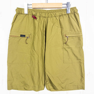 Men's Medium Green Shinogi by Axesquin (Ryo by Axesquin) Aonero Short Nylon Windshell Shorts (z00053002)