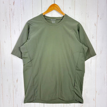 【Unisex S グリーン系】 Houdini ( フーディニ ) ウェザー ティー Weather Tee ポリエステル ウェア トップス インナー シャツ ショートスリーブTシャツ クルーネック 化繊 z00058014  化繊 ショートスリーブTシャツ クルー