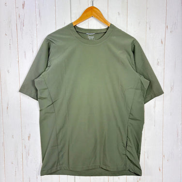 【中性 S 绿色系】Houdini (胡迪尼) Weather Tee 天气T恤 涤纶 运动服 上衣 内衣 衬衫 短袖T恤 圆领 化纤 z00058014 化纤 短袖T恤 圆领