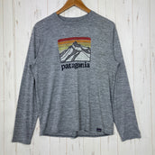 【Men's S グレー系】 2021 Patagonia ( パタゴニア ) ロングスリーブ キャプリーン クール デイリー グラフィック シャツ Long-Sleeved Capilene Cool Daily Graphic Shirt 速乾 / 防臭 /