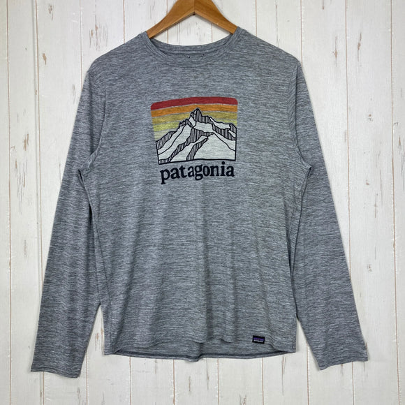 【Men's S グレー系】 2021 Patagonia ( パタゴニア ) ロングスリーブ キャプリーン クール デイリー グラフィック シャツ Long-Sleeved Capilene Cool Daily Graphic Shirt 速乾 / 防臭 /
