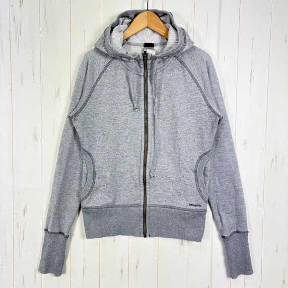 【Women's M グレー系】 2013 Patagonia ( パタゴニア ) クラウド スタック フーディ Cloud Stack Hoody FGE フルジップ フリース ラグランスリーブ ポリエステル ウェア トップス インナー シャツ フーディ コットン