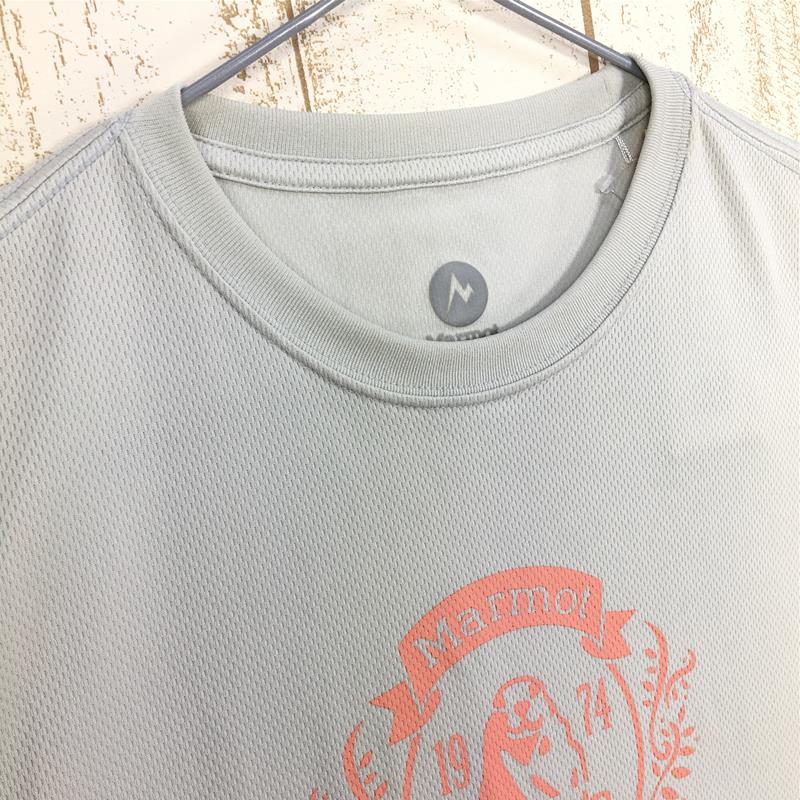 【Women's S アイボリー系】 Marmot ( マーモット ) クイックドライ ショートスリーブ Tシャツ Asian Women's  化繊 ショートスリーブTシャツ クルーネック インナー シャツ トップス ウェア