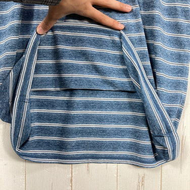 [Men's S Blue] The North Face Short Sleeve Free Run Border Crew - Polyester Wear Top Inner Shirt Sho