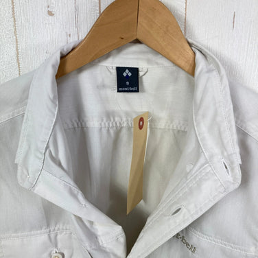 [Men's S Ivory] Montbell Meadow Shirt Light Polyester Wear Top Inner Shirt Long-sleeve shirt Chemical fiber z00057202 Chemical fiber Long-sleeve shirt Inner