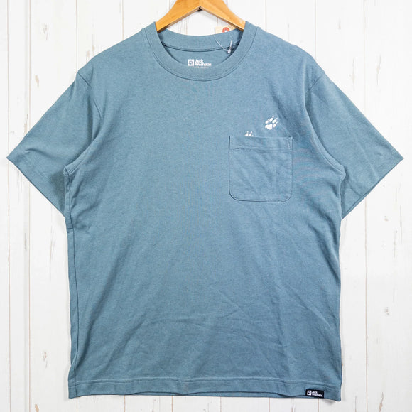 【Men's M グリーン系】 Jackwolfskin ( ジャックウルフスキン ) ジェーピー パウ イン ポケット ティー V2 JP PAW IN POCKET T V2 オーガニックコットン ウェア トップス インナー シャツ ショートスリーブTシャツ ク - 【公式】2ndGEAR（セカンドギア）Webショップ【登山用品・アウトドア用品専門 買取販売店】