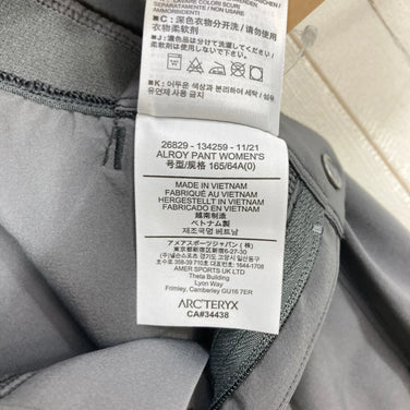 【Women's0 グレー系】 Arcteryx ( アークテリクス ) アルロイ パンツ Alroy Pant ナイロン ウェア ボトムス ロングパンツ ソフトシェル z00058155  ソフトシェル ロングパンツ ボトムス ウェア