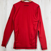 【Men's S Red】 Mammut Summit Long Sleeve Nylon Wear Tops Inner Shirt Long Sleeve T-Shirt Crew Neck Synthetic z00057535 Synthetic Long Sleeve T-Shirt