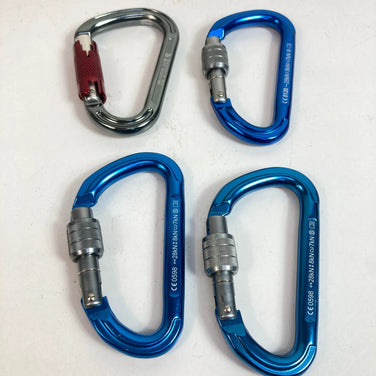 Petzl Carabiner and Sling Set (One Size, Blue) - Bulk, Second Gear, OriPa, Rock Climbing Gear (z00053771)