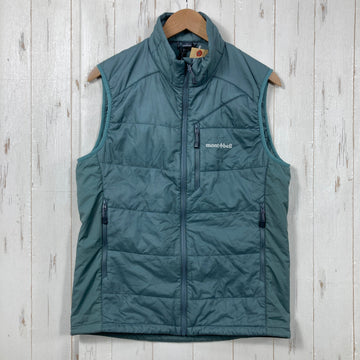 【Men's M ブルー系】 Montbell ( モンベル ) U.L.サーマラップ ベスト Men's U.L. Thermawrap Vest ストレッチ エクセロフト 軽量中綿 耐久撥水 化繊ダウン ウェア トップス ベスト 化繊インサレーション z000