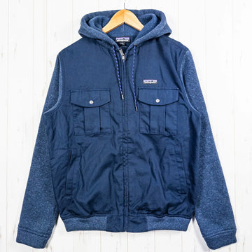 【Men's S ネイビー系】 2016 Patagonia ( パタゴニア ) ベターセーターハイブリッドフーディ Better Sweater Hybrid Hoody 生産終了モデル 入手困難 オーガニックコットン ウェア トップス アウター ジャケット フリ