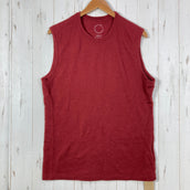 【Men's XL レッド系】 Yamatomichi ( 山と道 ) DFメッシュ メリノ スリーブレス DF Mesh Merino Sleeveless			 Brick Red メリノウール ウェア トップス インナー シャツ タンクトップ ノースリーブシャ