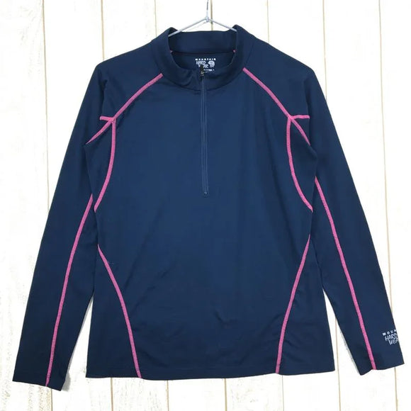 【Women's M ネイビー系】Mountain Hardwear ( マウンテンハードウェア ) クイックドライ ロングスリーブ ジップネック シャツ OR0872 Women's 化繊 ロングスリーブシャツ インナー シャツ トップス ウェア - 【公式】2ndGEAR（セカンドギア）Webショップ【登山用品・アウトドア用品専門 買取販売店】