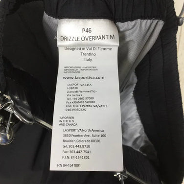 【Men's S ブラック系】La Sportiva ( ラ スポルティバ ) ドリズル オーバーパンツ Drizzle Overpant 2.5層防水 ストレッチ レインパンツ P46 International Men's レインシェル ロングパンツ ボトムス ウェア - 【公式】2ndGEAR（セカンドギア）Webショップ【登山用品・アウトドア用品専門 買取販売店】