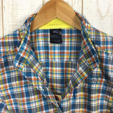 【Women's S ブルー系】Millet ( ミレー ) Ld クイックドライ ボネット ロングスリーブ シャツ Ld Qd Bonette Check Ls Shirt MIV01271 Women's コットン ロングスリーブシャツ インナー シャツ トップス ウェア - 【公式】2ndGEAR（セカンドギア）Webショップ【登山用品・アウトドア用品専門 買取販売店】