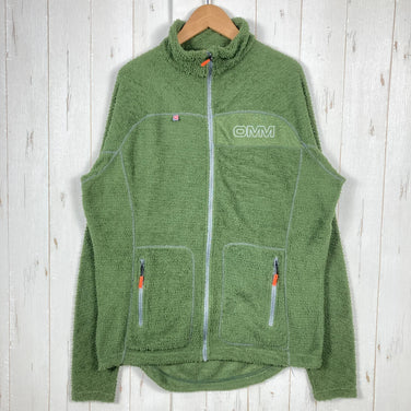 男女通用大号绿色 Omm Core 抓绒外套，运动抓绒，保暖透气，涤纶材质，外套，夹克，抓绒，z00053959