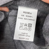 【Women's L グレー系】 Ridge Mountain Gear ( リッジマウンテンギア ) メリノ ベーシック ティー ショートスリーブ Merino Basic Tee Short Sleeve Heather Charcoal メリノウール ウェア ト