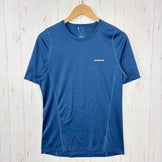 【Men's S ネイビー系】 2014 Patagonia ( パタゴニア ) フォアランナー シャツ Fore Runner Shirt ポリエステル ウェア トップス インナー シャツ ショートスリーブTシャツ クルーネック 化繊 z00054267  化繊