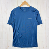 【Men's S ネイビー系】 2014 Patagonia ( パタゴニア ) フォアランナー シャツ Fore Runner Shirt ポリエステル ウェア トップス インナー シャツ ショートスリーブTシャツ クルーネック 化繊 z00054267  化繊