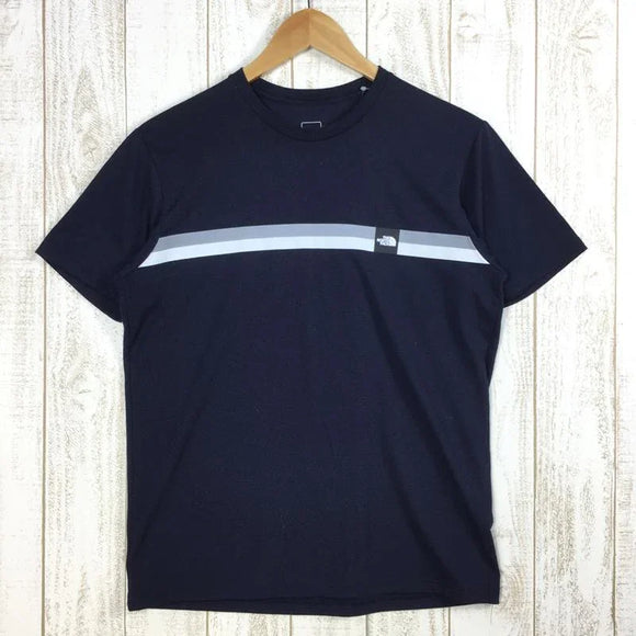 【Men's M ネイビー系】 The North Face ( ザ・ノースフェイス ) ショートスリーブ ボックスロゴ ライン ティー S/S Box Logo Line Tee Tシャツ NT32086 Asian Men's UN Urban Navy 化繊 - 【公式】2ndGEAR（セカンドギア）Webショップ【登山用品・アウトドア用品専門 買取販売店】
