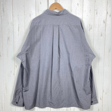 Unisex XL Gray Yamatomichi Bamboo Shirt, Long Sleeve Shirt (z00053993), perfect as an inner shirt or top.
