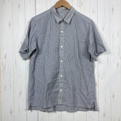 【Men's M グレー系】 Yamatomichi ( 山と道 ) メリノ ショートスリーブ シャツ Merino Short Sleeve Shirt ストライプ メリノウール100% 日本製 メリノウール ウェア トップス インナー シャツ ショートスリーブ