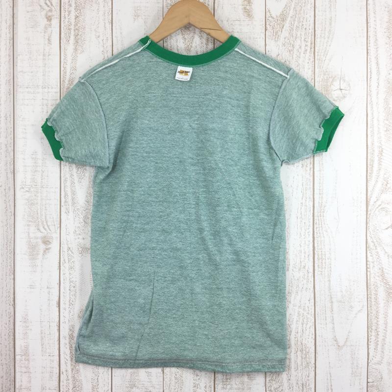 [Unisex L Green] 70S Northland House Ringer Heather T-shirt Russell Authentic Gold Tag Vintage International Unisex Synthetic Short Sleeve T-shirt Crew Neck Inner Shirt Tops