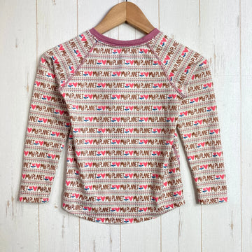 【Baby's 5T ベージュ系】 Patagonia ( パタゴニア ) キャプリーン ミッドウェイト ヘンリー Capilene Midweight Henley PHLS ポリエステル ウェア トップス インナー シャツ ロングスリーブTシャツ クルーネック 化繊 - 0