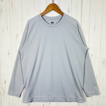 【Men's S グレー系】 Helly Hansen ( ヘリーハンセン ) ロングスリーブ チーム ドライ ティー L/S Team Dry Tee 吸汗速乾 UVプロテクト UPF50+ 防透加工 ポリエステル ウェア トップス インナー シャツ ロングスリ