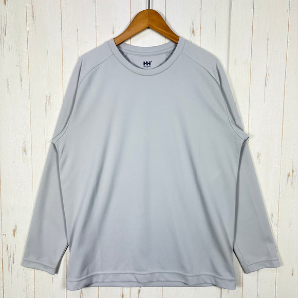 【Men's S グレー系】 Helly Hansen ( ヘリーハンセン ) ロングスリーブ チーム ドライ ティー L/S Team Dry Tee 吸汗速乾 UVプロテクト UPF50+ 防透加工 ポリエステル ウェア トップス インナー シャツ ロングスリ