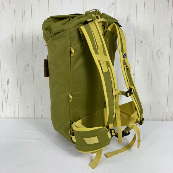 【Unisex M イエロー系】 2025 Patagonia ( パタゴニア ) アセンジョニスト・パック 35L Ascensionist Pack 35L GRZG / Graze Green クライミングパック / アイスアックスホルダー / 取り外し可能ヒッ