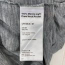 【Unisex M グレー系】 2024 Yamatomichi ( 山と道 ) 100% メリノ ライト クルーネック ポケット 100% Merino Light Crew Neck Pocket Gray Marl メリノウール100% 低温乾燥機対応 日本製-6
