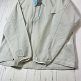 男女通用中号象牙色 Paper Sky Wear Wind Shell 连帽衫，ECRU 尼龙，软壳夹克，外套，z00053704，ECRU