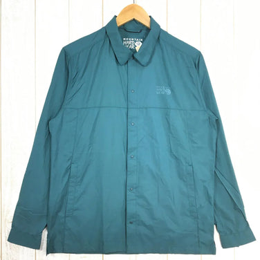【Men's S グリーン系】 Mountain Hardwear ( マウンテンハードウェア ) コア エアシェル シャツ ジャケット Kor Airshell Shirt Jacket ウィンドシェル OE0400 Men's 318 Aqua Green ウィ - 【公式】2ndGEAR（セカンドギア）Webショップ【登山用品・アウトドア用品専門 買取販売店】
