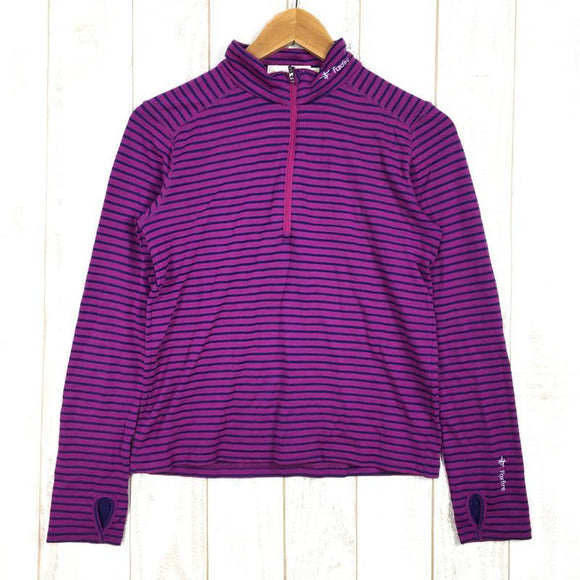 【Women's M パープル系】 Foxfire ( フォックスファイヤー ) Pp ウール ボーダー ジップ ポリプロピレン メリノウール ジップネック ロングスリーブ シャツ 8115043 Asian Women's ウール ロングスリーブシャツ インナー シ - 【公式】2ndGEAR（セカンドギア）Webショップ【登山用品・アウトドア用品専門 買取販売店】