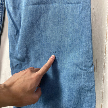 【Women's XS ブルー系】 Gramicci ( グラミチ ) デニム ファイブ ポケット ワイド パンツ Denim Five Pocket Wide Pants コットン ウェア ボトムス ロングパンツ コットン z00060523  コットン ロングパンツ