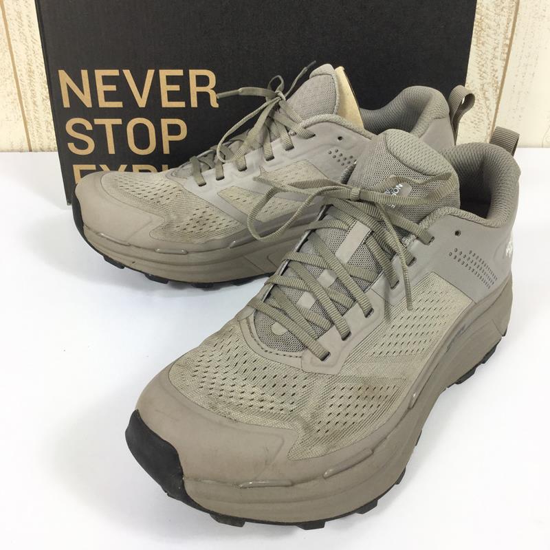 【男士 27.5 厘米灰色】The North Face Vectiv Enduris 越野跑鞋 NF02102 男士 MK 矿物灰 x Tnf 黑色越野跑鞋